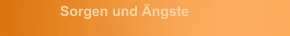 Sorgen und &Auml;ngste